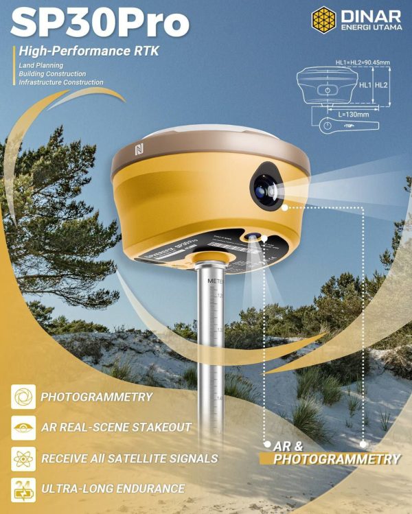GPS Geodetik Spherefix SP30 Pro
